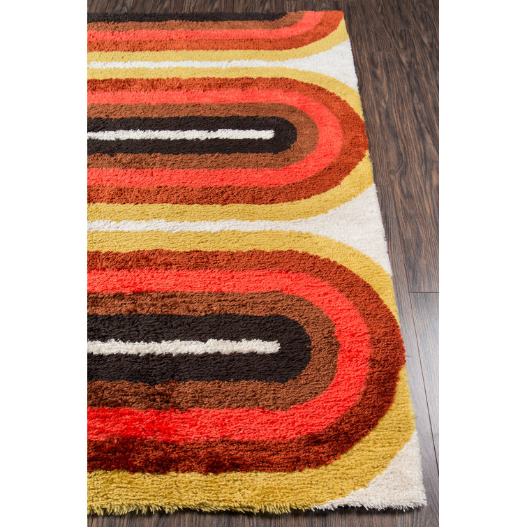 Glover Handmade Performance Red/Yellow/Brown Rug & Reviews AllModern
